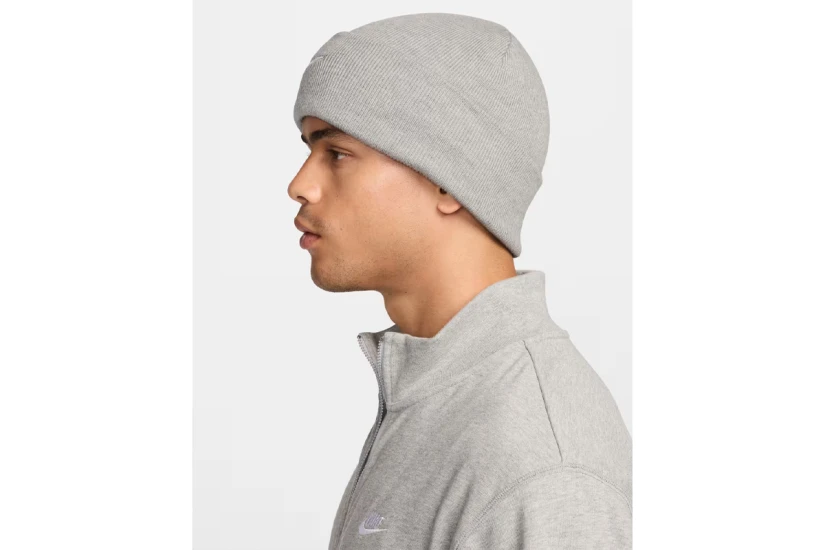 Nike Peak Swoosh Χειμερινό Σκουφάκι Γκρι