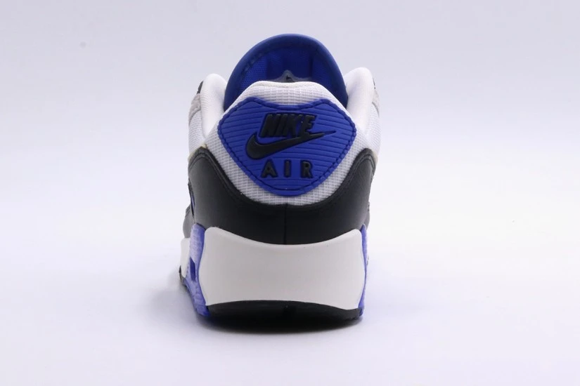 Nike Air Max 90 Premium Ανδρικά Sneakers Λευκά, Μαύρα, Ρουά