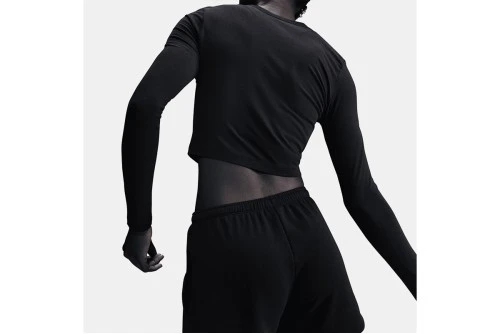 Nike Sportswear Chill Knit Crop Top Μακρυμάνικο Γυναικείο (HF5322 011)