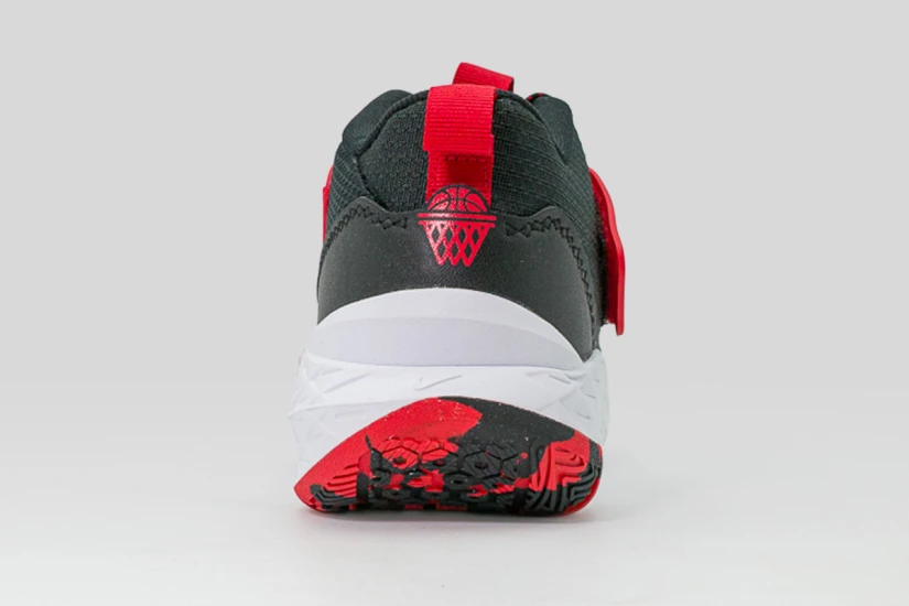Nike Team Hustle D 12 Μπασκετικά Παπούτσια Μαύρα, Κόκκινα, Λευκά