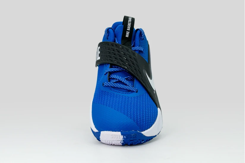Nike Team Hustle D 12 Μπασκετικά Παπούτσια Ρουά, Μαύρα, Λευκά