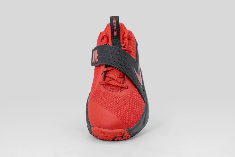 Nike Team Hustle D 12 Μπασκετικά Παπούτσια Κόκκινα, Μαύρα