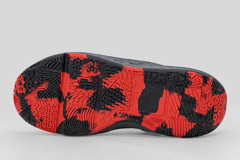 Nike Team Hustle D 12 Μπασκετικά Παπούτσια Κόκκινα, Μαύρα