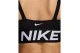 Nike Pro Indy Plunge Dri-FIT Γυναικείο Μπουστάκι Μαύρο, Λευκό