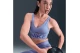Nike Pro Indy Plunge Dri-FIT Γυναικείο Μπουστάκι Ίντιγκο, Μωβ
