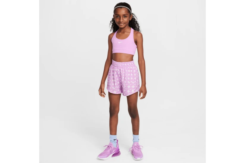 Nike Dri-FIT One Woven Παιδικό Αθλητικό Σορτς Φούξια, Λευκό