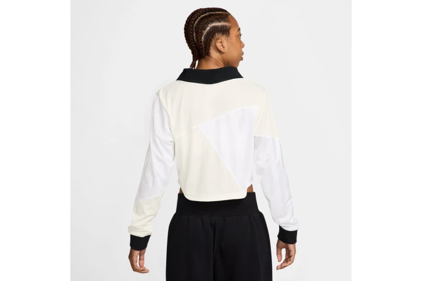 Nike Sportswear Γυναικείο Μακρυμάνικο Crop Top Λευκό