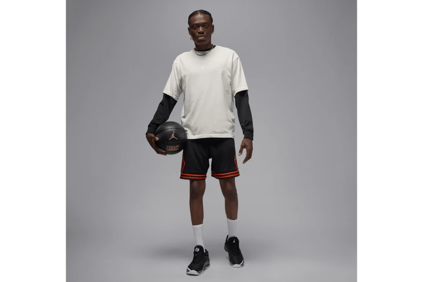 Jordan Sport Dri-FIT Mesh Diamond Ανδρική Μπασκετική Βερμούδα Μαύρη