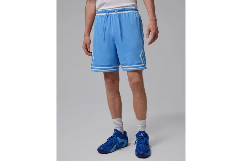 Jordan Sport Dri-FIT Mesh Diamond Ανδρική Μπασκετική Βερμούδα Γαλάζια, Λευκή