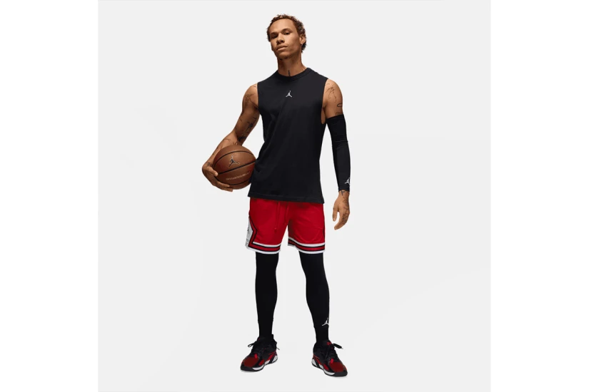 Jordan Sport Dri-FIT Mesh Diamond Ανδρική Μπασκετική Βερμούδα Κόκκινη