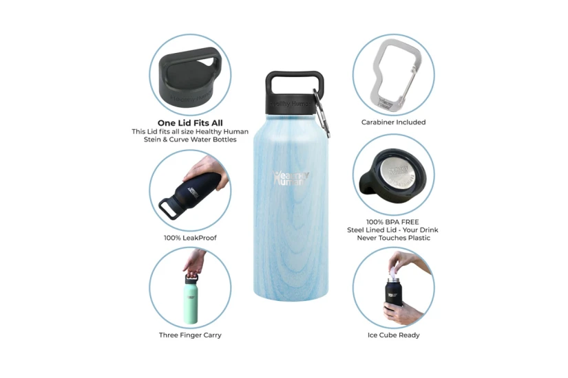 Healthy Human Stein Bottle Μπουκάλι Θερμός 21Oz-621Ml (HH-SOB42-BLUE WOOD)