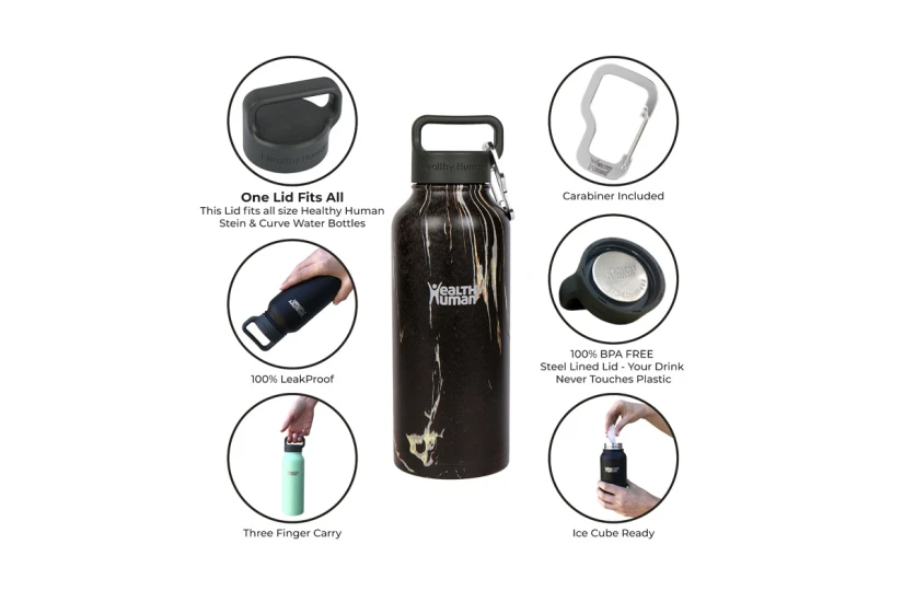 Healthy Human Stein Bottle Μπουκάλι Θερμός 21Oz-621Ml (HH-SOB43-BRUSHED STEEL)