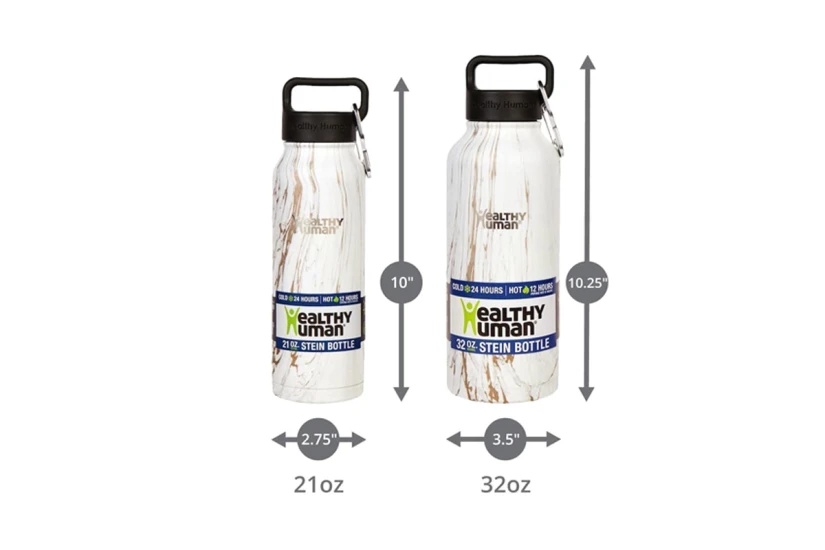 Healthy Human Stein Bottle Μπουκάλι Θερμός 32Oz-946Ml (HH0036-STONE WHITE)
