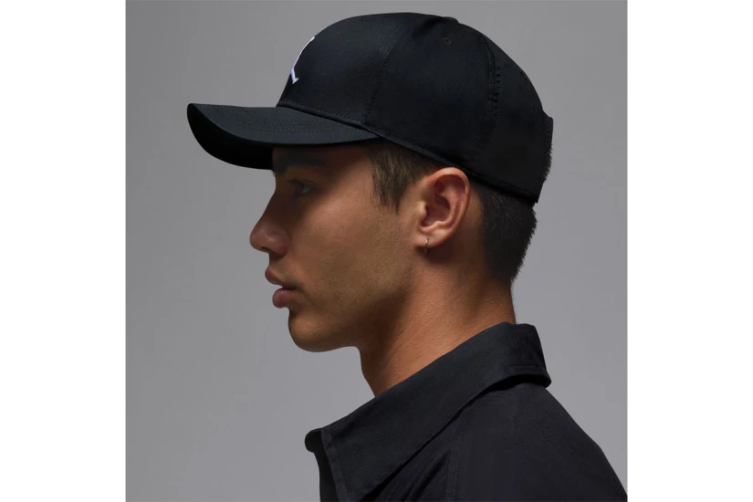 Jordan Rise Structured Curved-Bill Καπέλο Snapback Μαύρο, Λευκό
