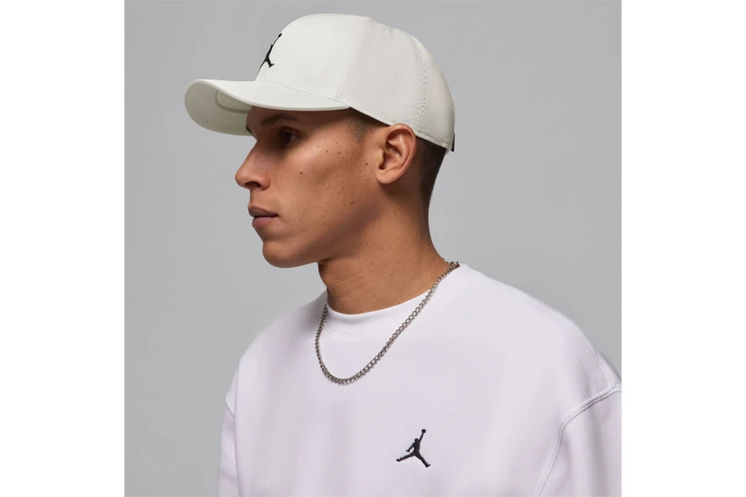 Jordan Rise Structured Curved-Bill Καπέλο Snapback Εκρού, Μαύρο