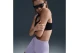 Nike Dri-FIT Sportswear Classic Γυναικείο Κοντό Κολάν Λιλά