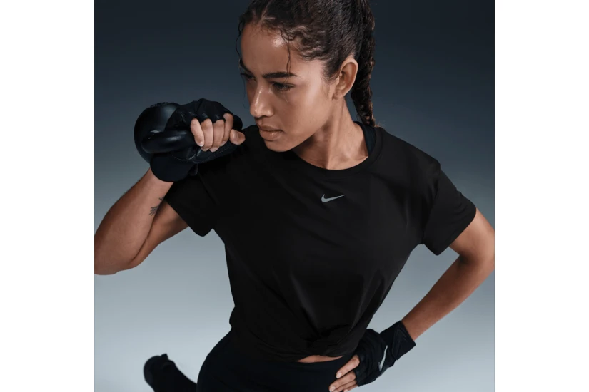 Nike One Classic Twist Γυναικείο Κοντομάνικο T-Shirt Μαύρο
