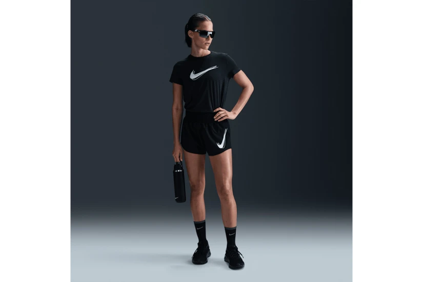 Nike Dri-FIT One Γυναικείο Αθλητικό Σορτς Μεσαίου Καβάλου Μαύρο