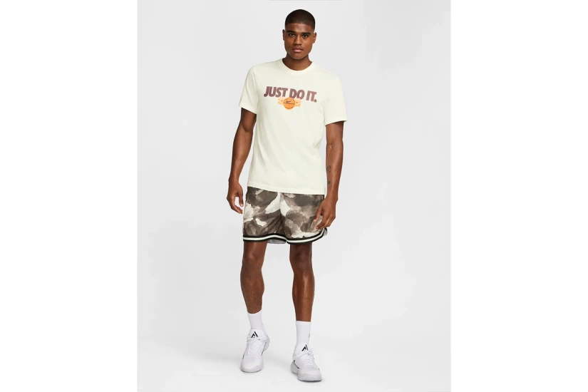 Nike Dri-FIT Ανδρικό Κοντομάνικο T-Shirt Εκρού
