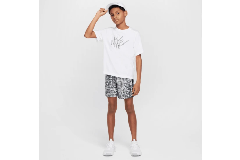 Nike Multi Dri-FIT Παιδικό Αθλητικό Σορτς Μαύρο, Λευκό, Γκρι