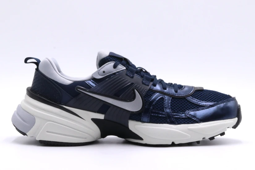 Nike V2K Ανδρικά Sneakers Μπλε Σκούρα, Μαύρα, Λευκά, Γκρι