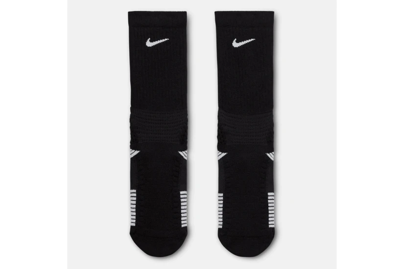 Nike Elite 2.0 Cushioned Dri-FIT Ψηλές Kάλτσες Μαύρες 1 Ζευγάρι