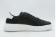 Calvin Klein Leather Ανδρικά Sneakers Μαύρα, Λευκά