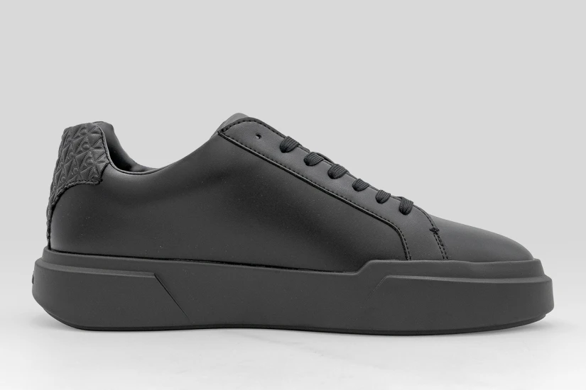 Calvin Klein Avenue  Smooth Leather Logo Ανδρικά Sneakers Μαύρα