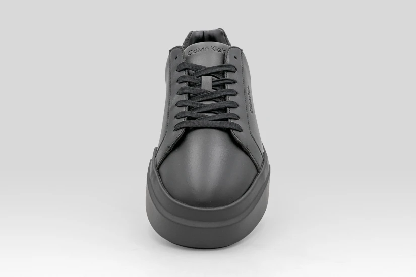 Calvin Klein Avenue  Smooth Leather Logo Ανδρικά Sneakers Μαύρα