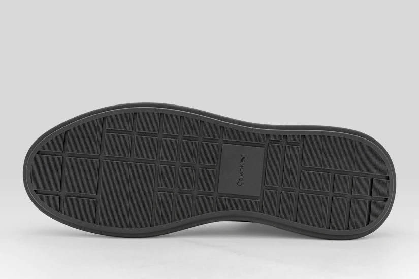 Calvin Klein Avenue  Smooth Leather Logo Ανδρικά Sneakers Μαύρα