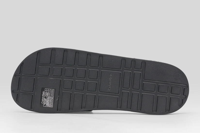 Calvin Klein Nemo Contoured Emblem Logo Sliders Ανδρικές Παντόφλες Μαύρες
