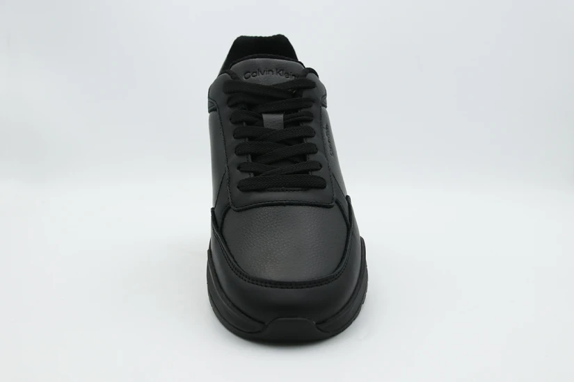 Calvin Klein Leather Chunky Dad Ανδρικά Sneakers Μαύρα