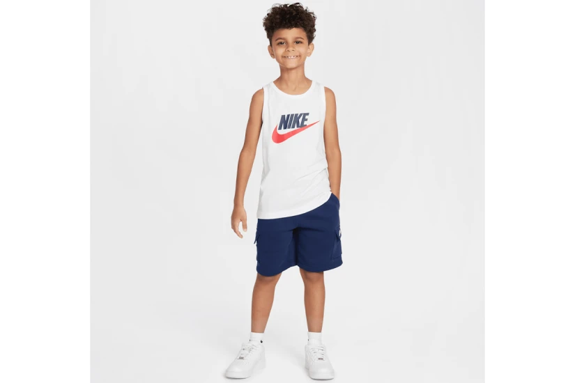 Nike Sportswear Παιδική Αμάνικη Μπλούζα Λευκή