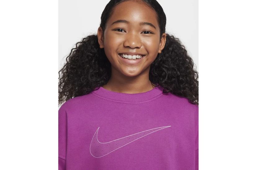 Nike Sportswear Club Fleece Παιδικό Φούτερ με Λαιμόκοψη Μωβ