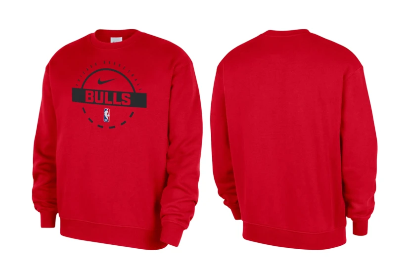 Nike Chicago Bulls Dri-Fit Ανδρική Μακρυμάνικη Μπλούζα Κόκκινη