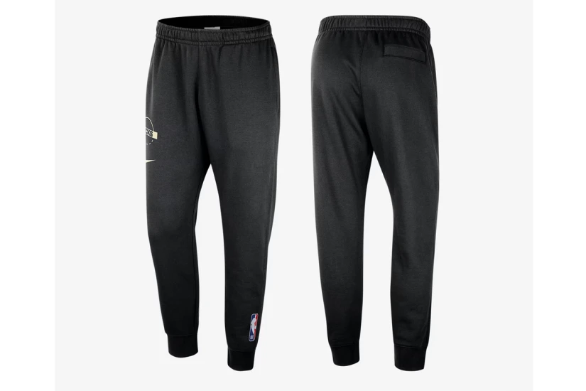 Nike NBA Milwaukee Bucks Practice Fleece Ανδρικό Παντελόνι Φόρμας Μαύρο