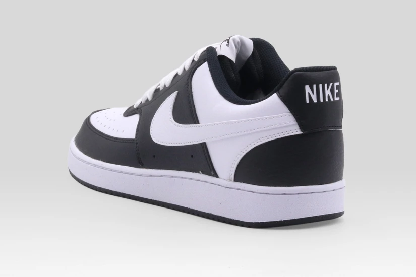 Nike Court Vision Low Ανδρικά Sneakers Μαύρα, Λευκά