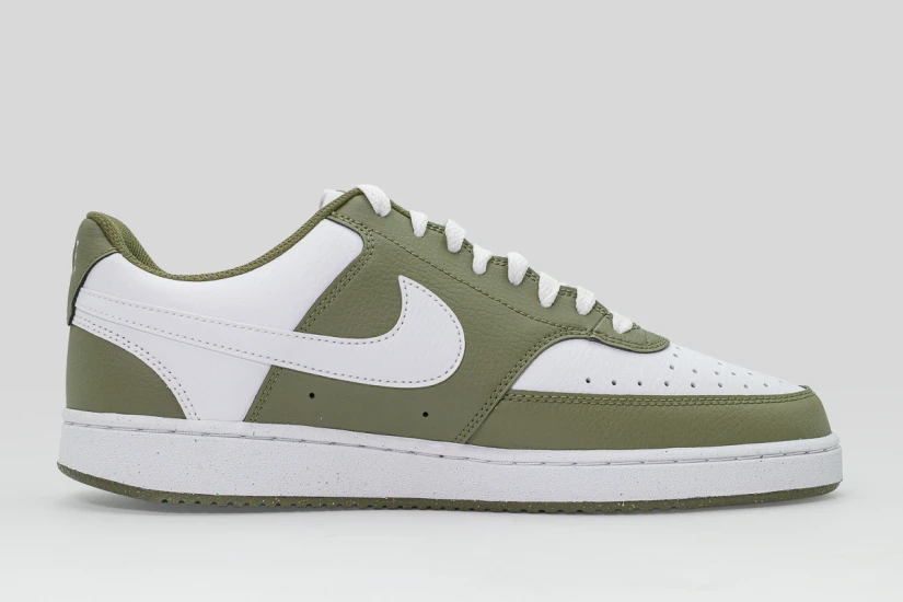 Nike Court Vision Low Ανδρικά Sneakers Λευκά, Λαδί