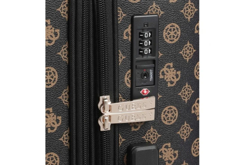 Guess Wilder Travel Βαλίτσα Ταξιδιού Καφέ