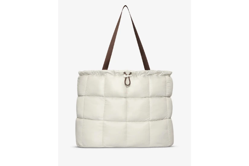 Nike Sportswear Puffle Τσάντα Tote Γκρι Ανοιχτό, Πουρό 28L