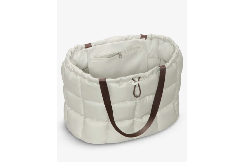 Nike Sportswear Puffle Τσάντα Tote Γκρι Ανοιχτό, Πουρό 28L