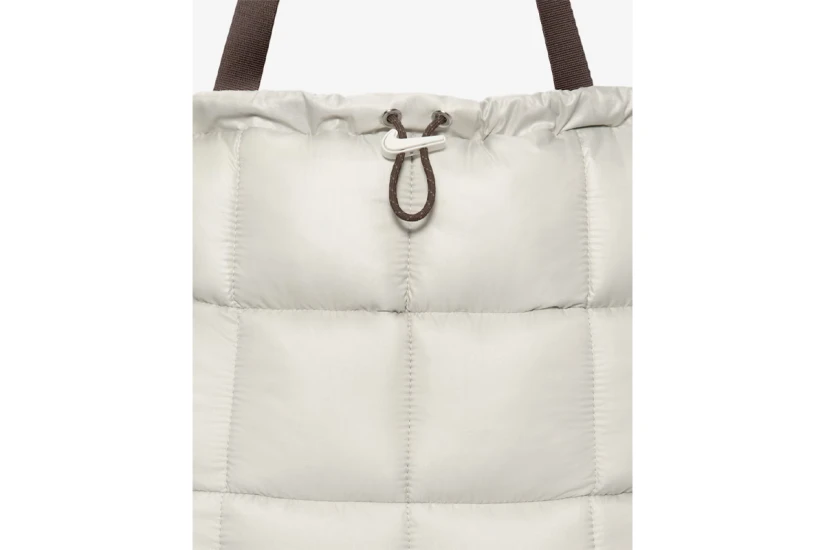 Nike Sportswear Puffle Τσάντα Tote Γκρι Ανοιχτό, Πουρό 28L