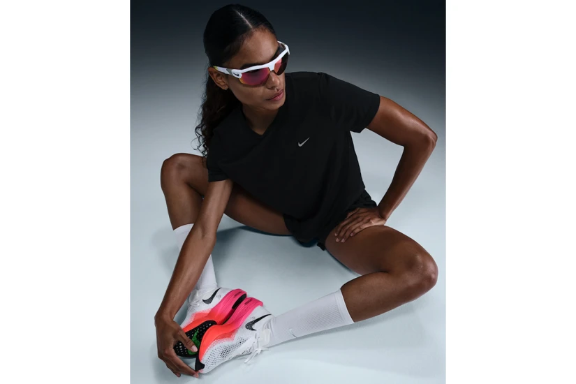 Nike Dri-FIT Tempo Γυναικείο Κοντομάνικο T-Shirt Μαύρο