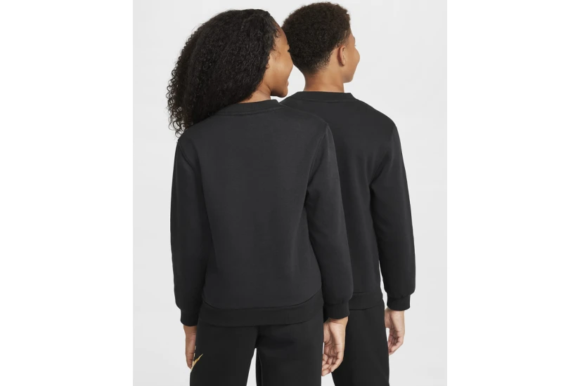 Nike Sportswear Club Fleece Παιδικό Φούτερ με Λαιμόκοψη Μαύρο