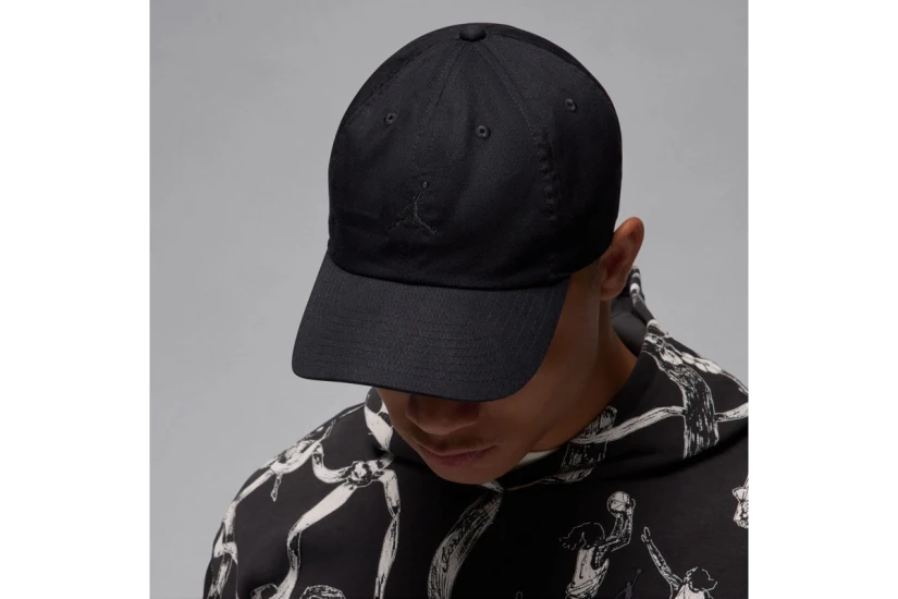 Jordan Club Unstructured Curved-Bill Καπέλο Strapback Μαύρο