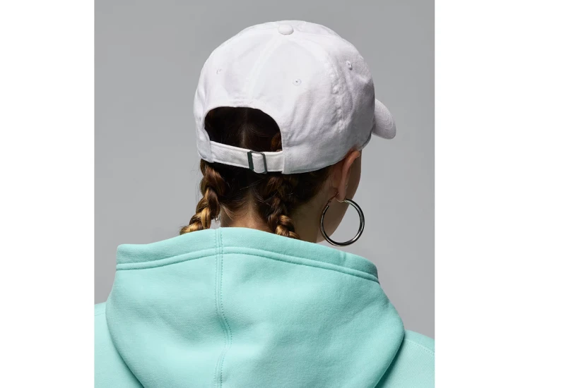 Jordan Club Unstructured Curved-Bill Καπέλο Strapback Λευκό