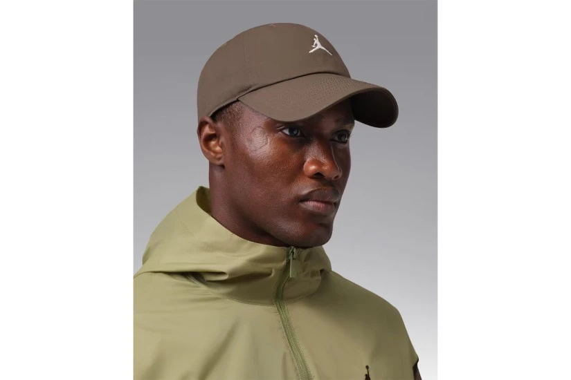Jordan Club Unstructured Curved-Bill Unisex Καπέλο Strapback Καφέ, Λευκό