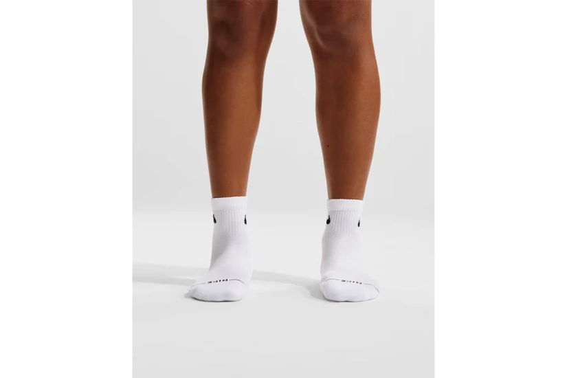 Nike Everyday Elevated Ανδρικές Κάλτσες μέχρι τον Αστράγαλο Λευκές 3 Ζευγάρια