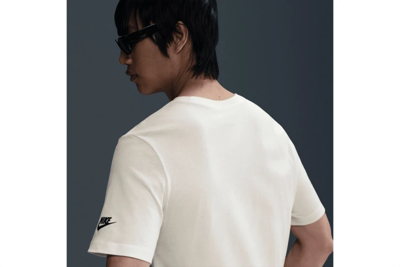 Nike Sportswear 6 Month Swoosh Ανδρικό Κοντομάνικο T-Shirt Εκρού