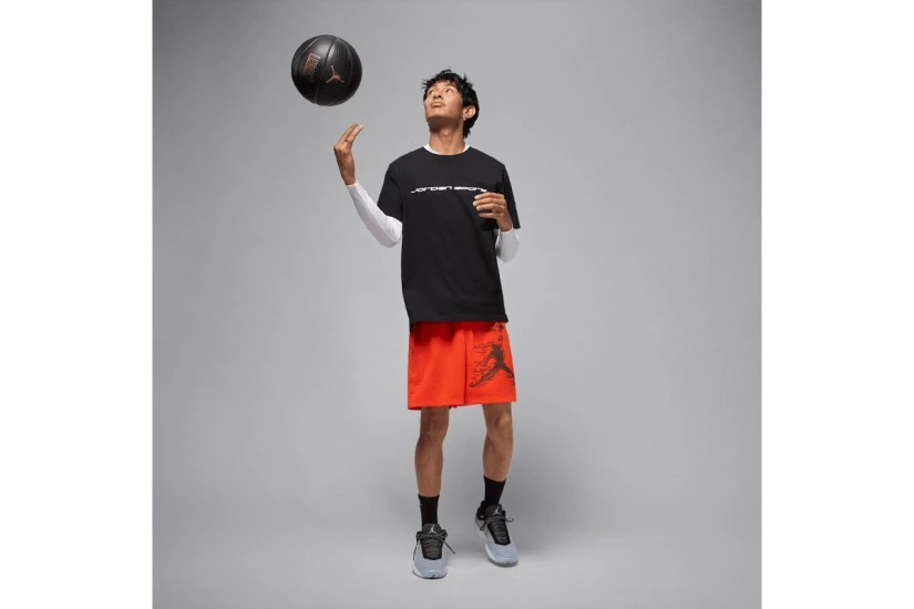 Jordan Sport Dri-FIT Graphic Ανδρική Μπασκετική Βερμούδα Πορτοκαλί
